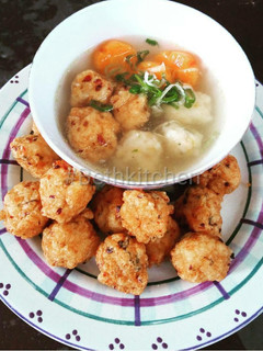 Foto resep Bakso ayam goreng