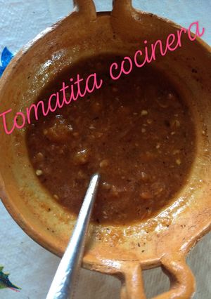 Una foto de Salsa de habanero y tomate