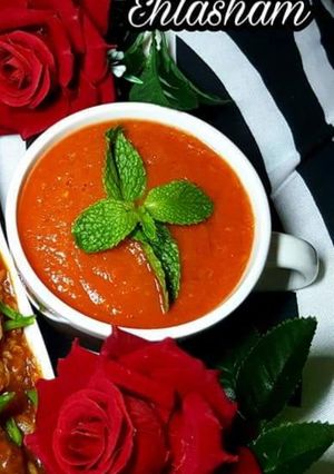 A picture of Tomato soup.