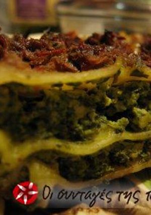 Φωτογραφία της συνταγής Vegan λαζάνια με σπανάκι και μανιτάρια
