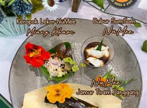 Gambar Citarasa Nusantara : Keropok Lekor NuMee Miang Kham| NuMee Jamur Tiram Panggang | Bubur SomSom NuMee