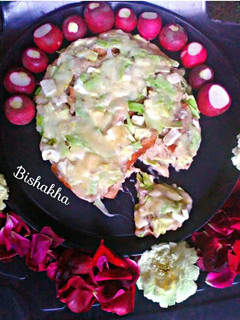 A picture of Savoury Bread Pudding.