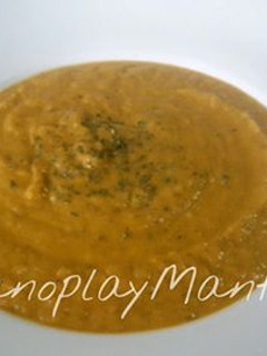 Una foto de Crema de verduras con calabaza en GME, F y G y tradicional