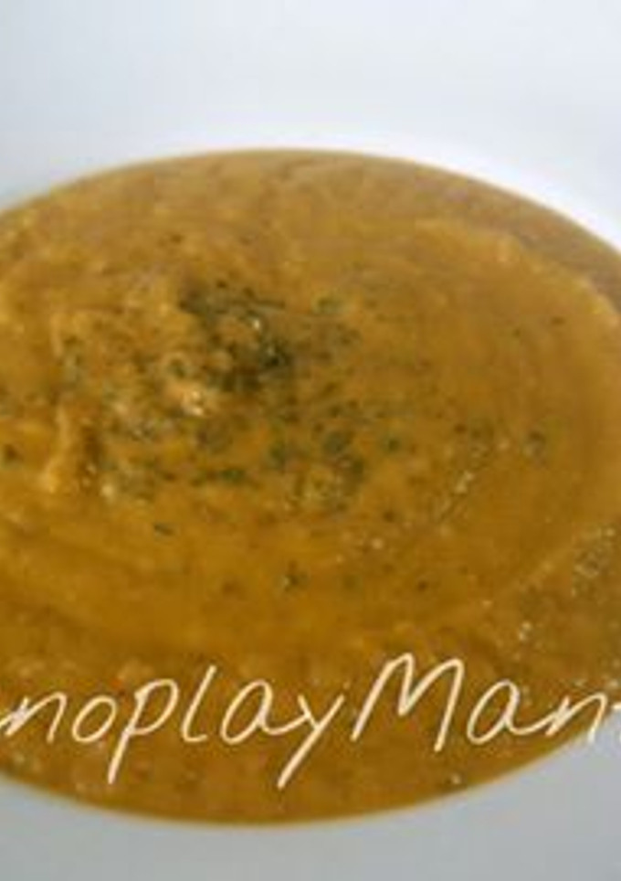 Una foto de Crema de verduras con calabaza en GME, F y G y tradicional