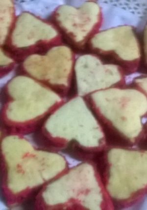 Una foto de Corazones de maizena