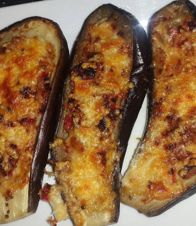 Foto principal de Berenjenas rellenas de Jamón de York