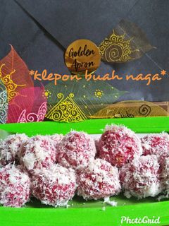Foto resep *klepon buah naga*