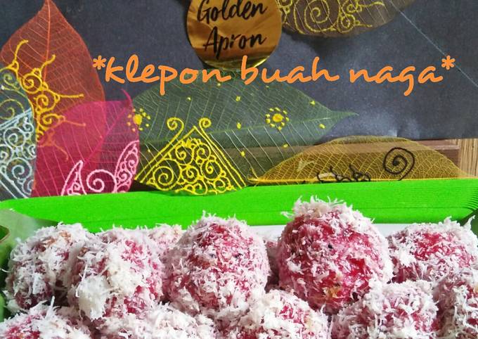 Resep Klepon Buah Naga Oleh Ati Dewanthi Cookpad