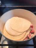 Homemade corn flour taco tortillas