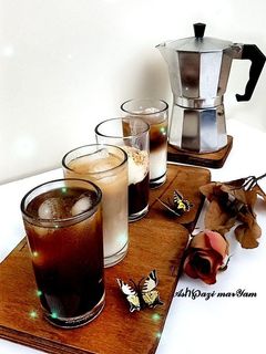 عکسی از دستور 4مدل نوشیدنی بر پایه قهوه☕️