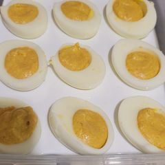 A picture of Spiced Deviled eggs.