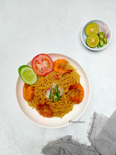 Foto resep Mie Aceh (versi Spaghetti)