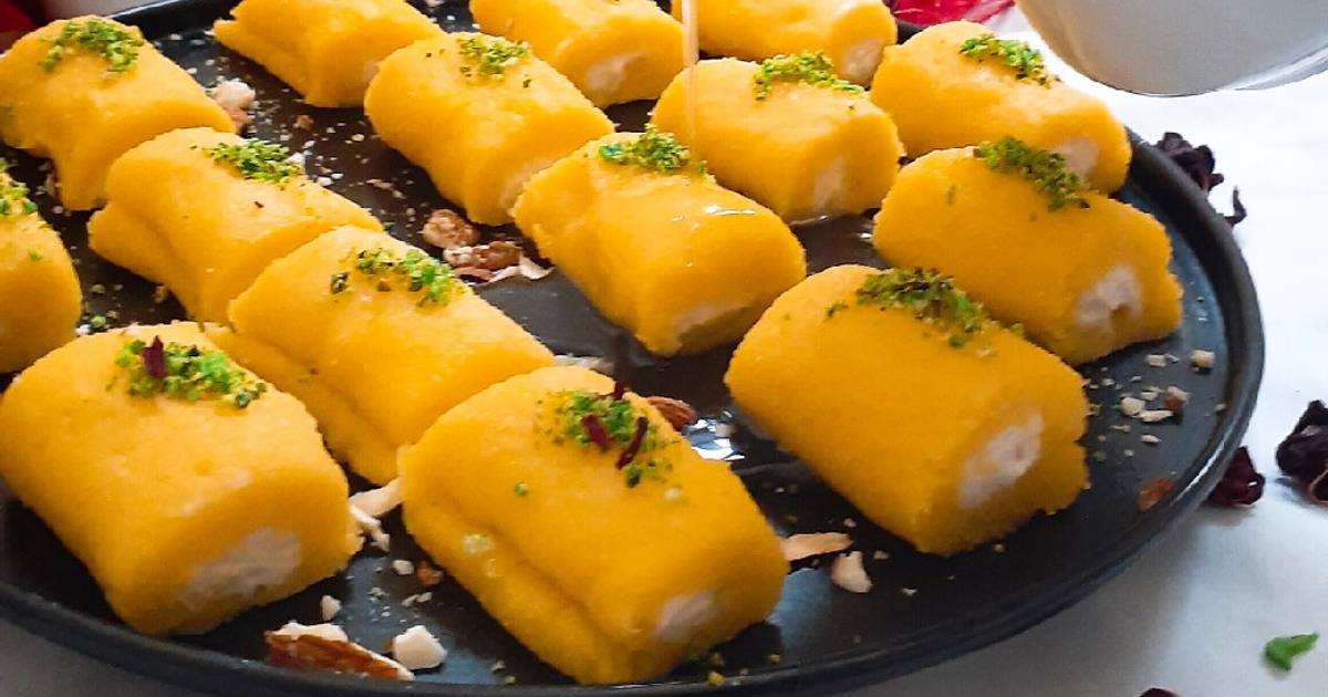 Mango Halawet el jibn Recipe by Sabrina Yasmin - Cookpad