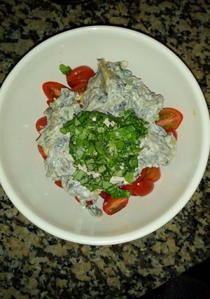 Una foto de Ensalada tibia de champiñones