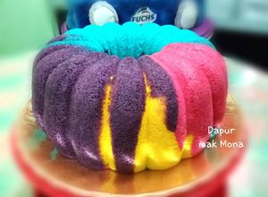 Foto resep Bolu skm warna warni