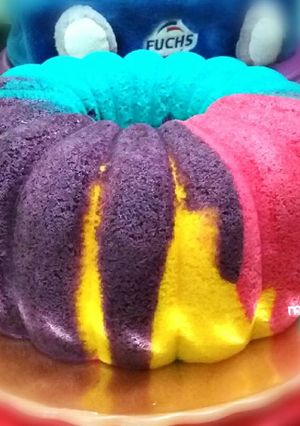 Foto resep Bolu skm warna warni
