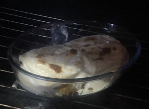 صورة لوصفة توست بالدجاج في الفرن