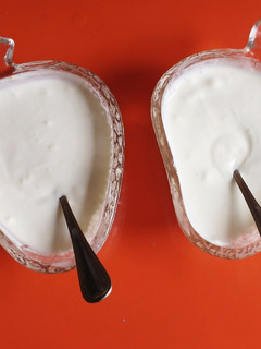 Una foto de Crema de yogur al limón