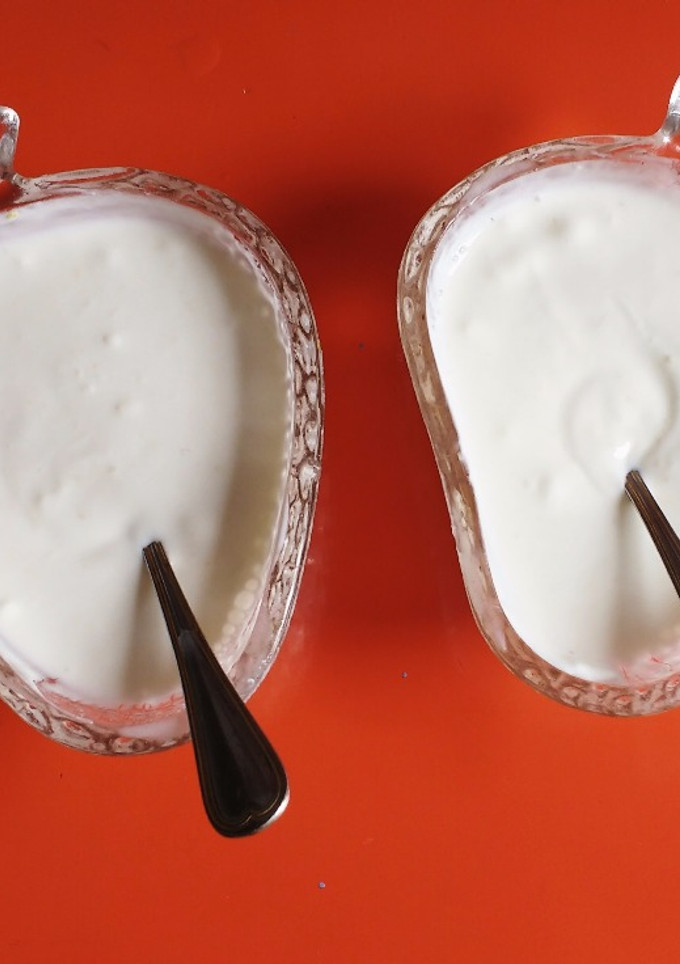 Una foto de Crema de yogur al limón