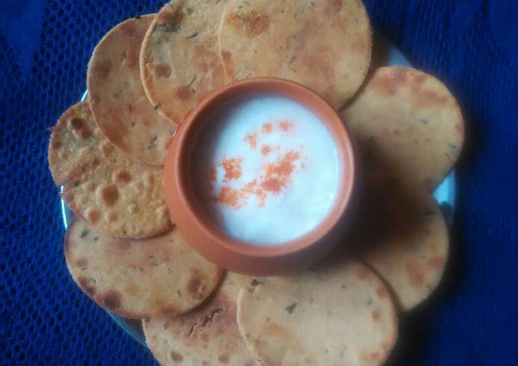 Steps to Prepare Any-night-of-the-week Mini methi khakhra