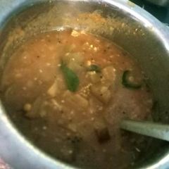 A picture of Katharikai (Brinjal)Rasavangi.