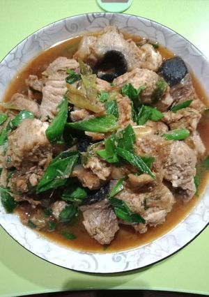大蒜炒鯊魚 的食譜成品照片