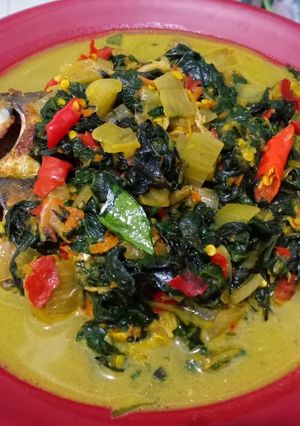 Foto resep Ikan Daun Singkong