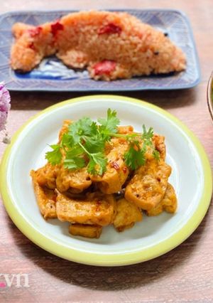 Hình của món Đậu Hũ Sốt Sả Ớt.