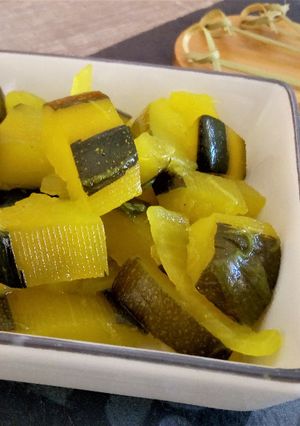 Une photo de Courgettes à l'aigre douce