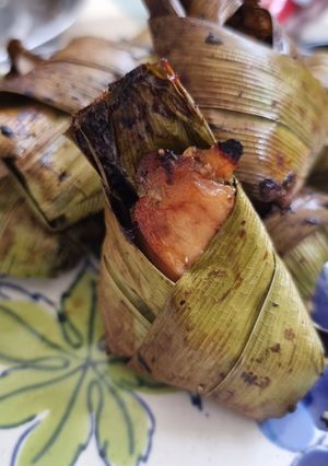 รูปของ ไก่ห่อใบเตย (หม้อทอดไร้น้ำมัน)