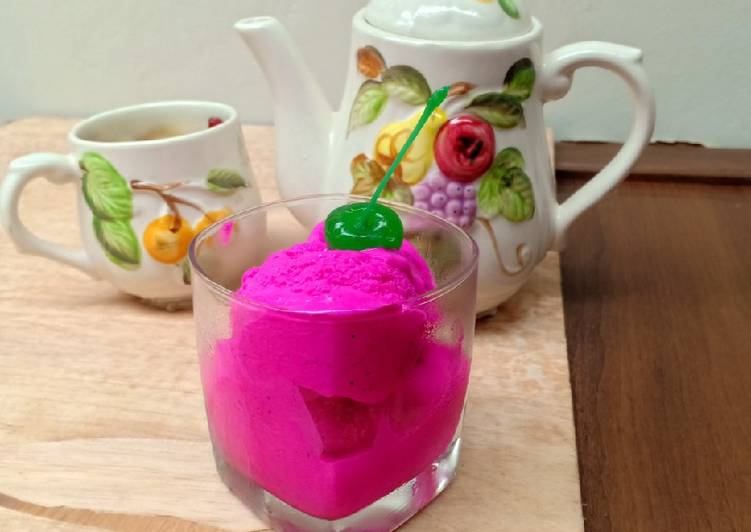 Resep Es Krim Buah Naga, Bisa Manjain Lidah