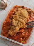 Rose Spaghetti with Chicken Katsu