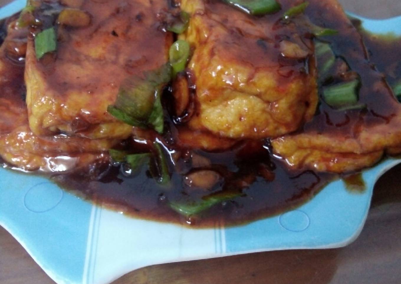 Tahu saos teriyaki