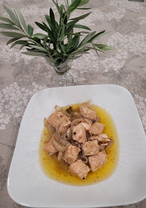 Una foto de Salmón en escabeche