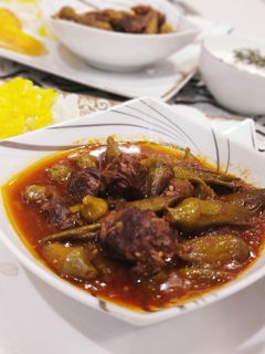 عکسی از دستور خورشت بامیه😋