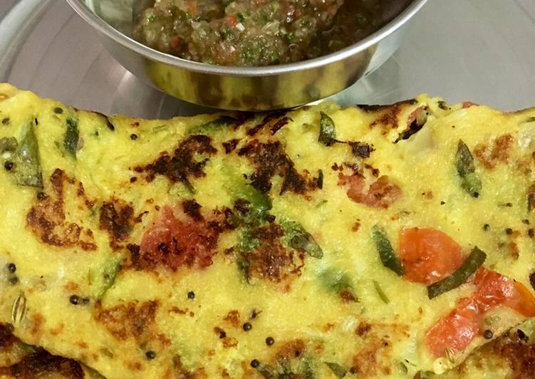 Recipe of Quick Mix Veggie Chilla