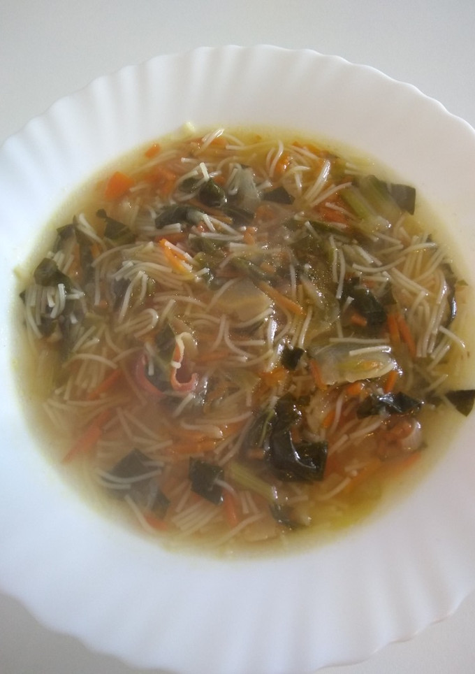 Una foto de Sopa juliana