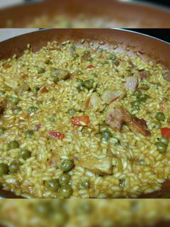 Una foto de Arroz con carne magra de cerdo