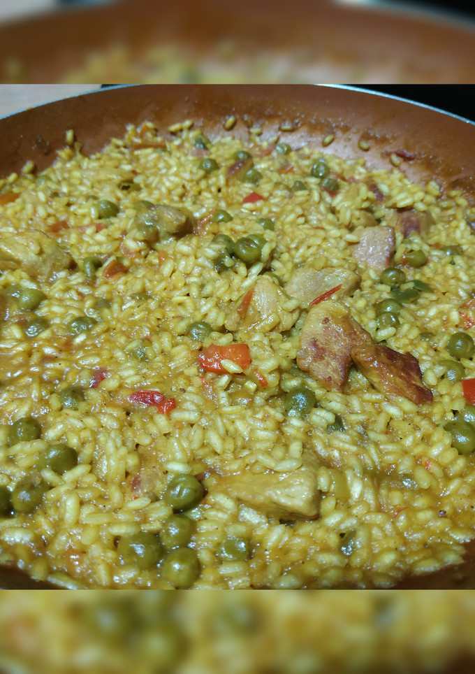 Una foto de Arroz con carne magra de cerdo