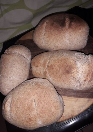 Una foto de Pan casero con harina integral