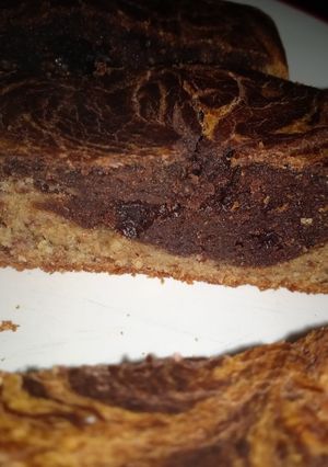 Una foto de Budín integral de banana y chocolate
