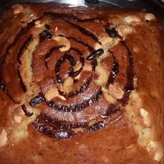 A picture of Dry fruits Vanila Cake.