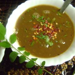 A picture of Ulava Charu - Andhra Style.