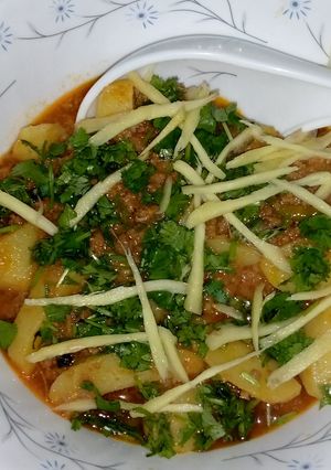 A picture of Aloo keema.