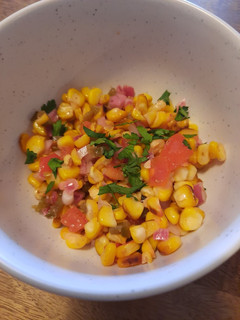 A picture of Corn salsa.