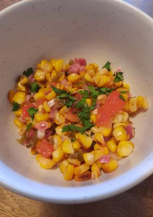 A picture of Corn salsa.