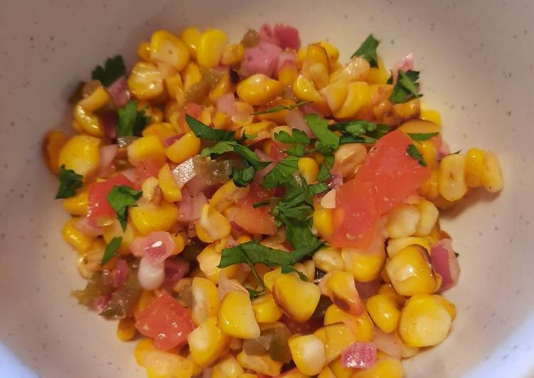 Simple Way to Make Homemade Corn salsa