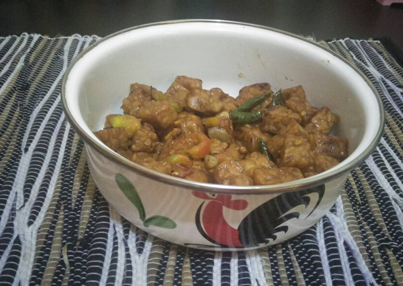 Oseng tempe cabai hijau