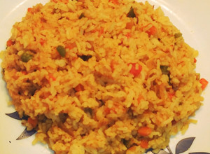 A picture of Tava pulao.