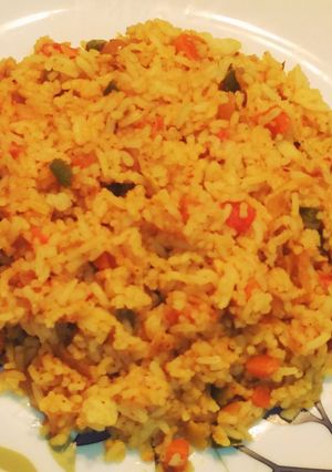 A picture of Tava pulao.